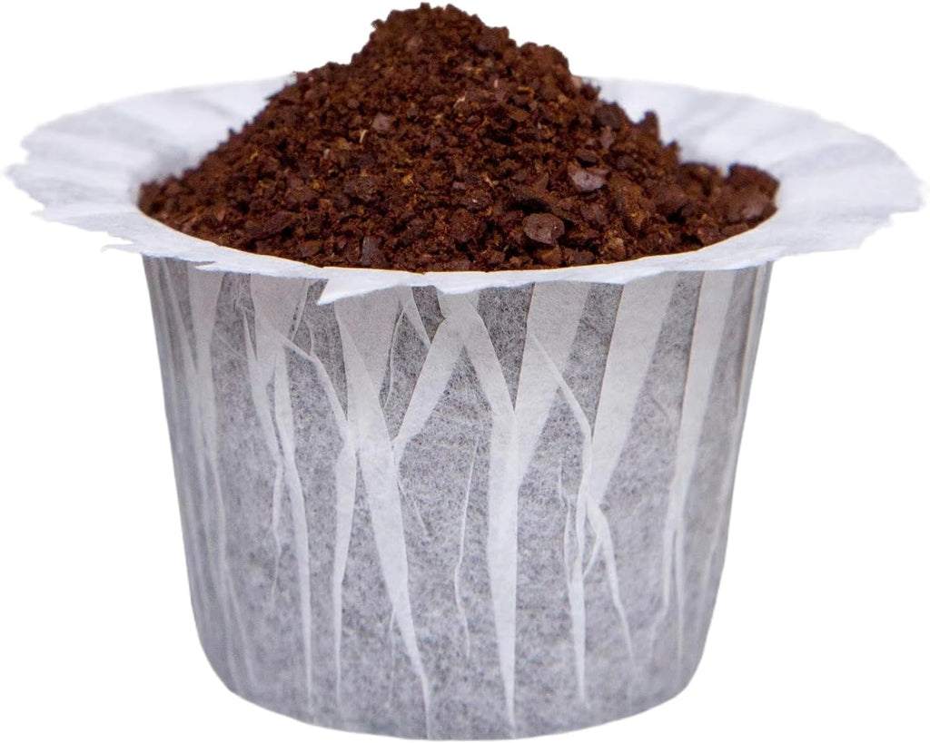100 Count Disposable Coffee Paper Filters,Compatible with Keurig Brewers Single Serve 1.0 and 2.0, Fit all Reusable