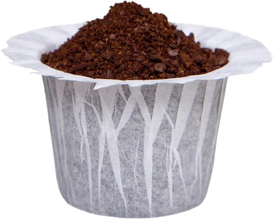 100 Count Disposable Coffee Paper Filters,Compatible with Keurig Brewers Single Serve 1.0 and 2.0, Fit all Reusable