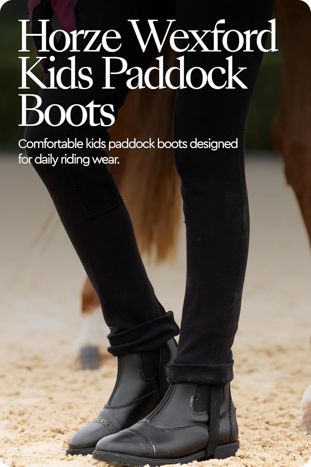 Wexford Womens' Paddock Boots Synthetic Leather Zip Design Footwear