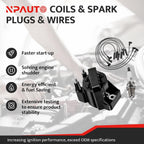 Ignition Coil Pack Spark Plug Wires Set for Buick LaCrosse Chevy Impala