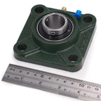 XIKE 2 Pcs UCF205-16 Bore 1" Pillow Block Square Flange Mounted Ball Bearings.