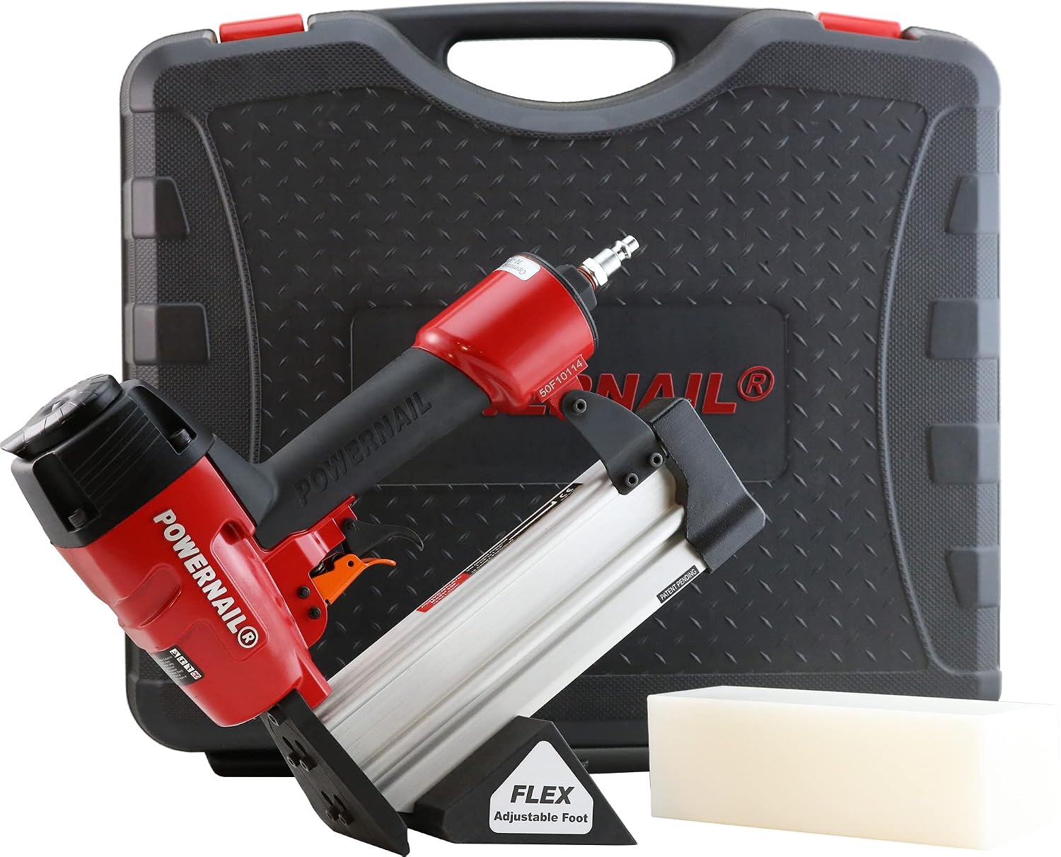 50F Pneumatic Trigger Pull 18 Gauge L-Cleat Flooring Nailer (Installs 3/8" to 3/4" Hardwood & Engineered)
