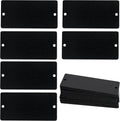 Aluminum Engraving Blanks with 2 Holes 1.5x3 Inch 25 Pack (Black)