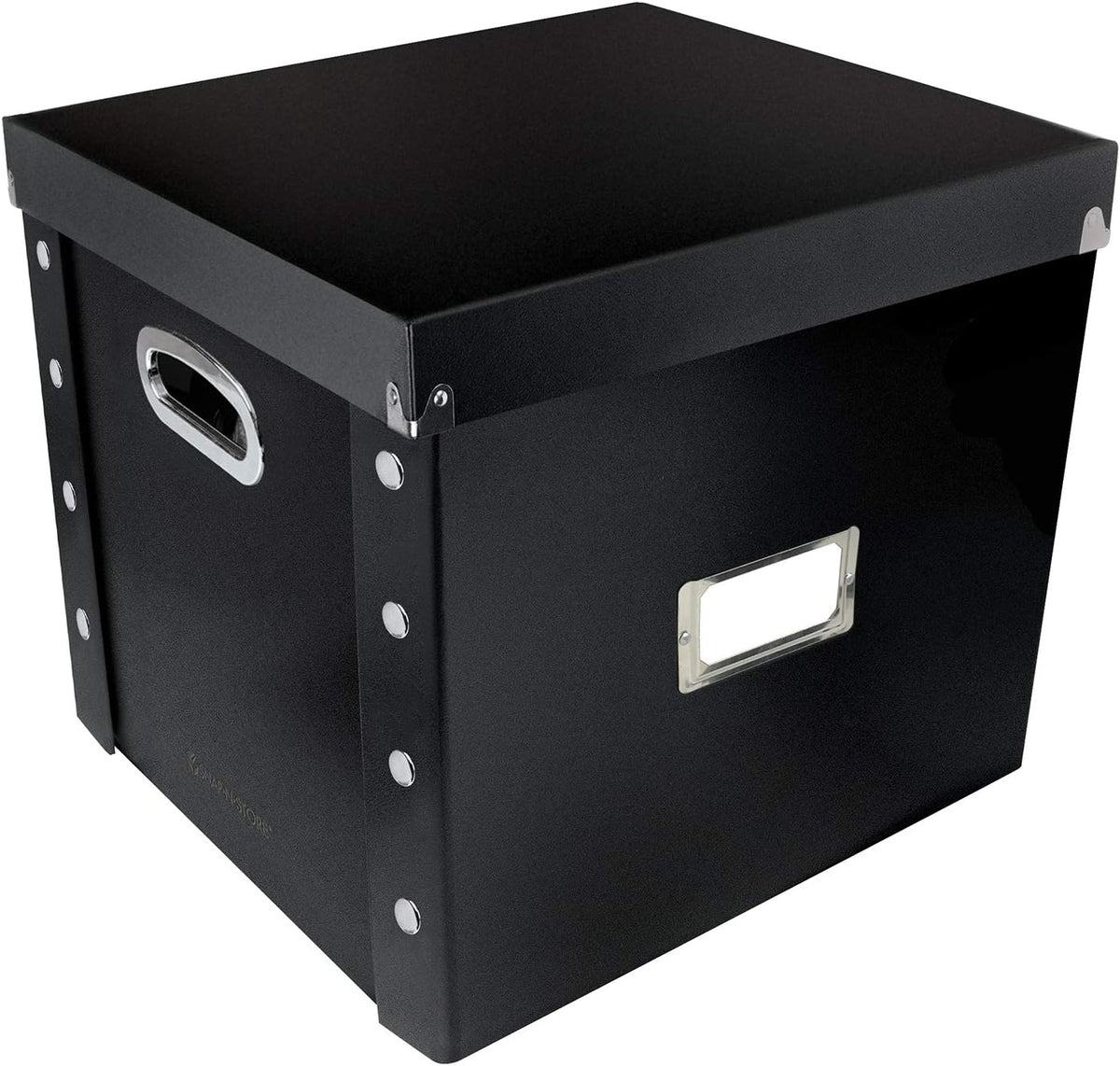 Vinyl Record Storage Box, 12 In, 2-Pack, Holds 75 Albums