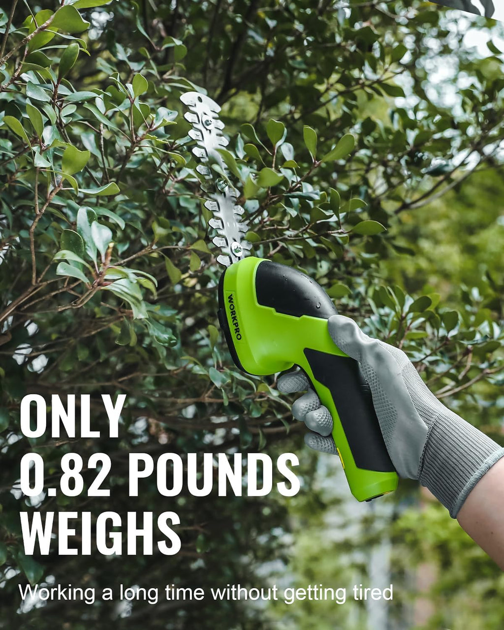 7.2V Cordless Grass Shear & Shrubbery Trimmer | 5.9" Shrub Trimmer & 4.2" Grass Shear, 2.0Ah Rechargeable Lithium-Ion