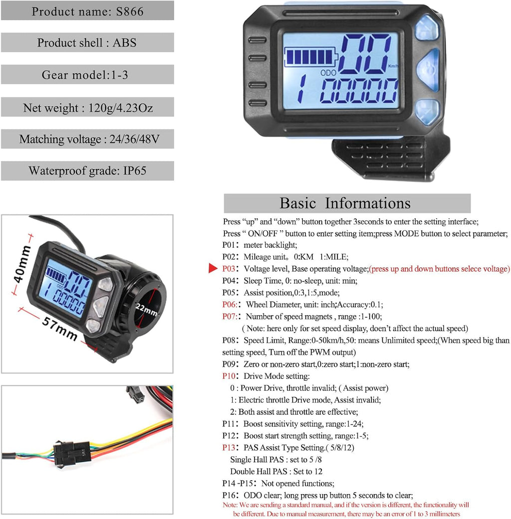 24V 36V 48V 350W Ebike Controller Kit and LCD Display with Thumb Throttle