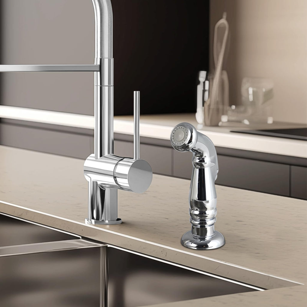 Universal Sink Sprayer Attachment for Kitchen Faucet, Chrome