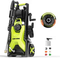 Adjustable 5000 PSI Pressure Washer,2.5 Max GPM Power Washer with 33 FT Retractable Hose Reel, Stainless Steel Lance