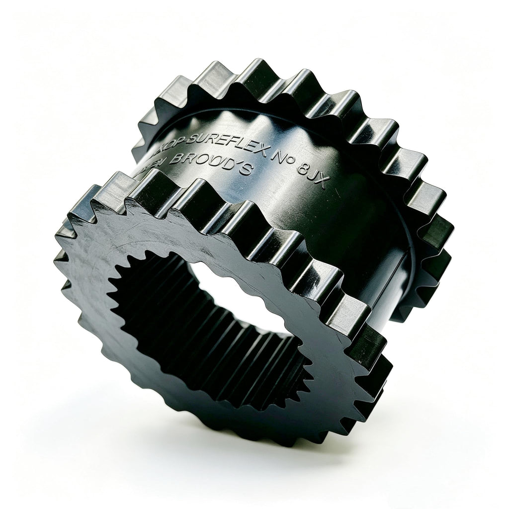 Velodi 8JE Flexible Coupling Elastomer 2.5" L 5.06" OD 1135in-lbs Torque
