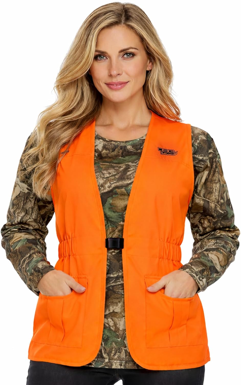 DSG Outerwear Women's Blaze Hunting Vest – High Visibility Safety Gear, Fluorescent