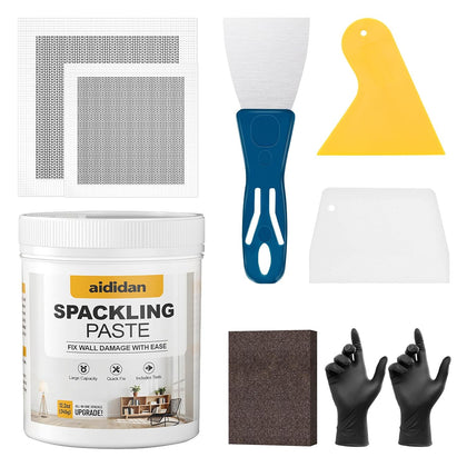 Drywall Repair Kit 12.2 Oz Wall Patch Repair Kit Wall Mending Agent | Spackle Wall Repair with Wall Patches/Sanding