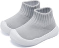 Baby Boy Girl Non-Skid Indoor Infant Walking Shoes Breathable Warm Elastic Sock Shoes with Memory Sole Protect Toes