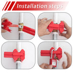 Adjustable Ball Valve Lockout - 0.5"-2.5" Outdoor Faucet Lock