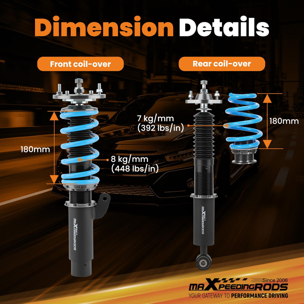 T6 Upgraded Coilover for BMW E46 1998-2007