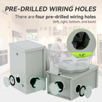Pre-Drilling 30 Amp Generator Inlet Box, NEMA L14-30P Power Inlet Box