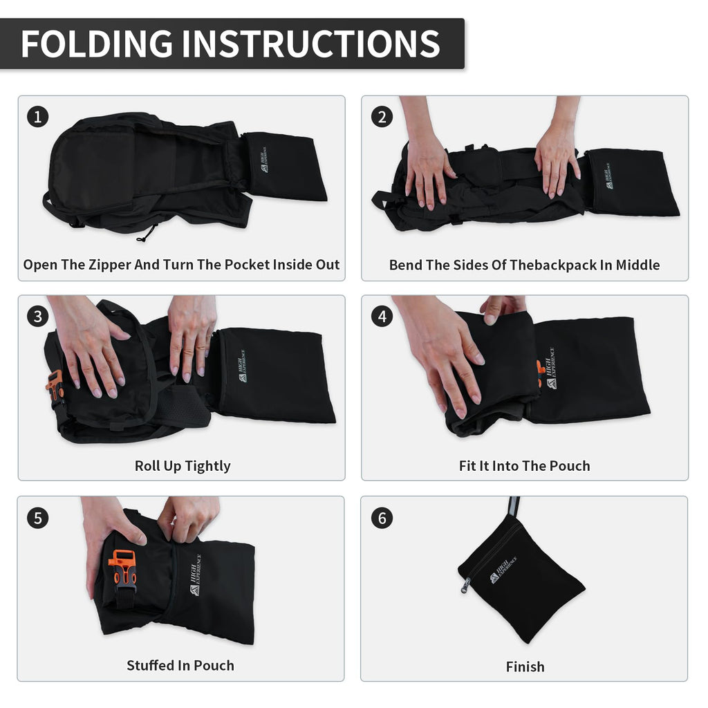 Small Hiking Backpack Packable Lightweight for Women Men