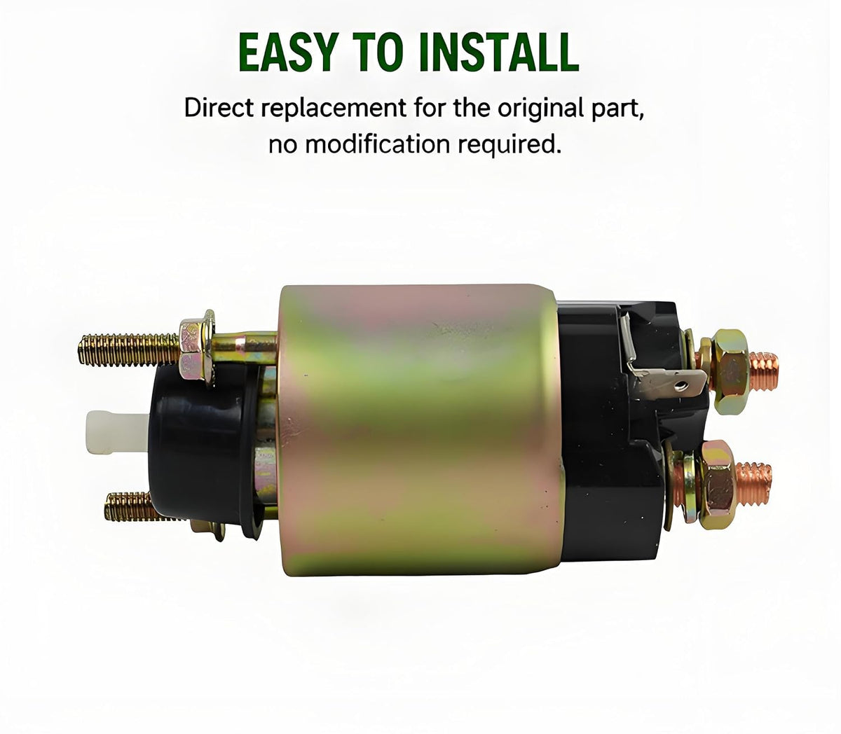 Starter Solenoid Relay Switch Compatible with Kawasaki 27010-7005 27010-2122/ Kohler 5243502S 5243502/ Kubota 12181-63080/ Suzuki 31220-51A10 31220-52A20