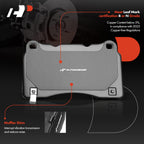 A-Premium Front Ceramic Brake Pads Compatible with Chevrolet