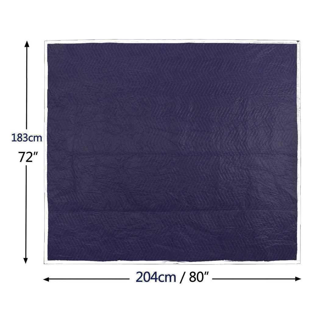 Moving Storage Packing Blankets, 80 x 72 Inches, Midnight, 4 Pack