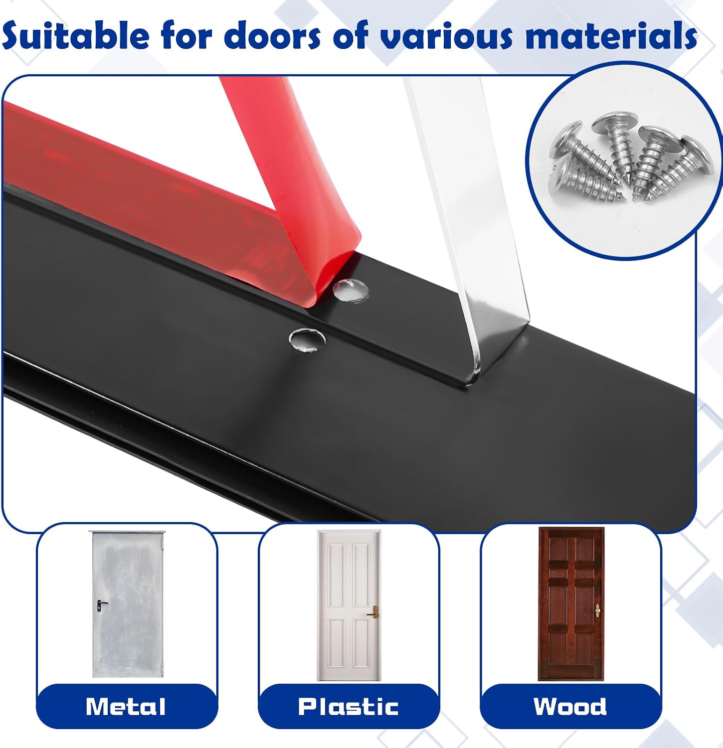 6 Pack 36 Inch Door Sweep, Aluminum Mouse Stopper Seal Strip | Rodent Proof for Garage Doors, Weather Draft Blocker