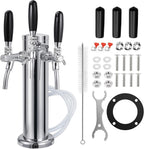 Adjustable Triple-Tap Kegerator Tower Beer Tap Tower
