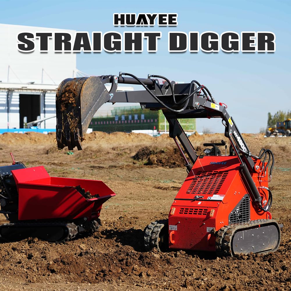 Mini Skid Steer Backhoe Arm Attachment, Rigid Digger Extension