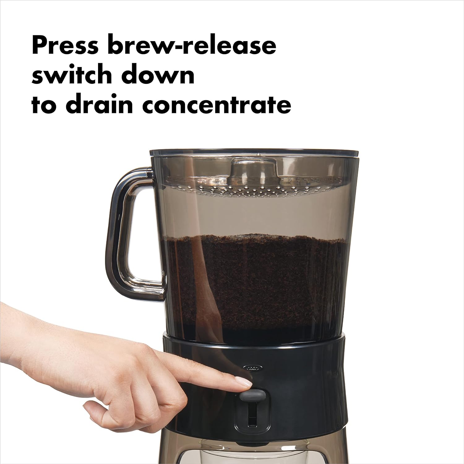 Good Grips Cold Brew Coffee Maker 32 oz, Iced Coffee Maker with Carafe, Brews Cold Brew Concentrate