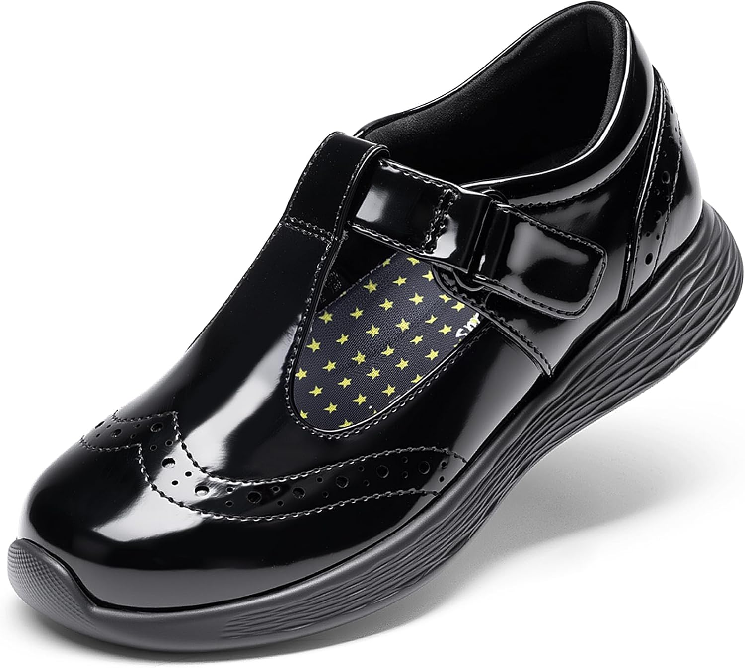 Girls Mary Jane School Uniform Shoes | Lightweight T-Strap dress shoes,breathable lining,arch support oxford flats