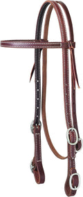 Working Tack Browband Horse Headstall, Adjustable Fit