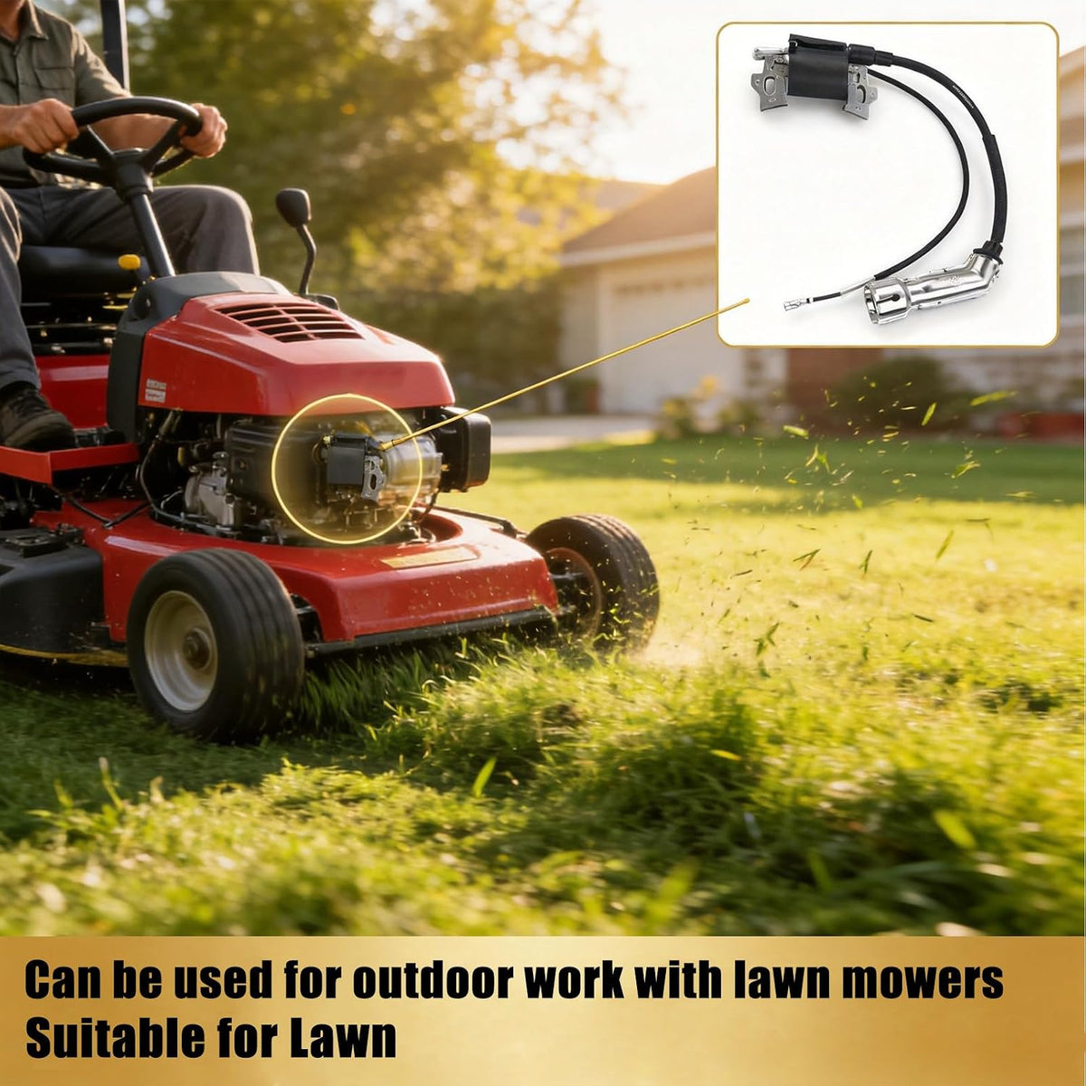 Ignition Coil Fit for Ariens AX Lawn Mowers Snow Blowers Replace 08201024