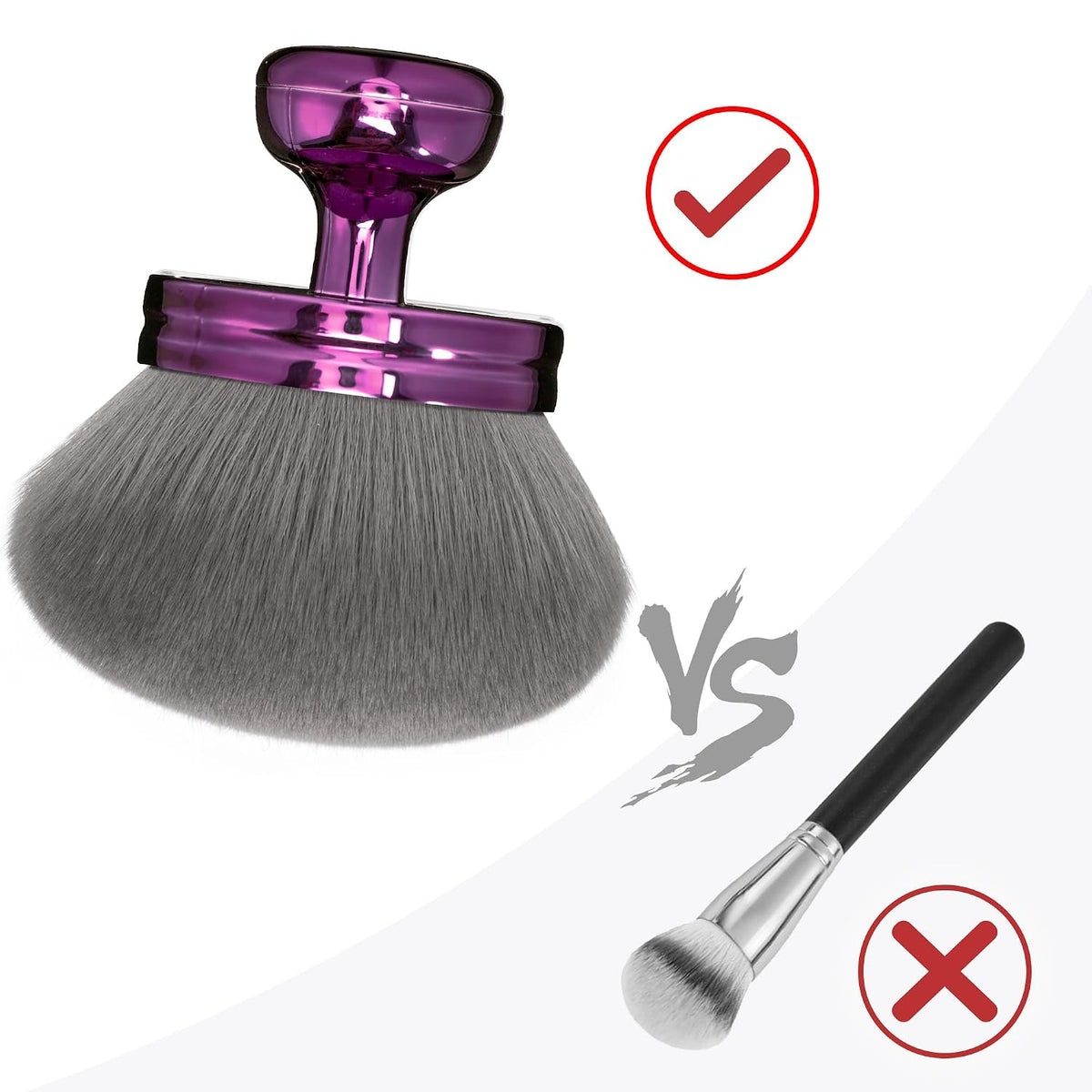 Blend & Blur Extra Large Kabuki Leg & Body Makeup Brush 3.2inch Round Head