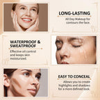Liquid Concealer, Full Coverage Makeup Under Eye Concealer -Warm Nude