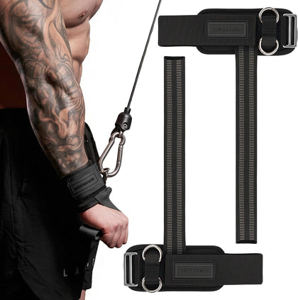 Wrist Straps for Weightlifting, Gym Lifting Straps with D Rings for Cable Machine,Weight Lifting Wrist Wraps for Men