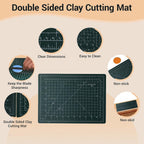 Basic Polymer Clay Tools, Clay Sculpting Tools Acrylic Roller Pin, Clear Rectangle Sheet Press Board, Double-Ended