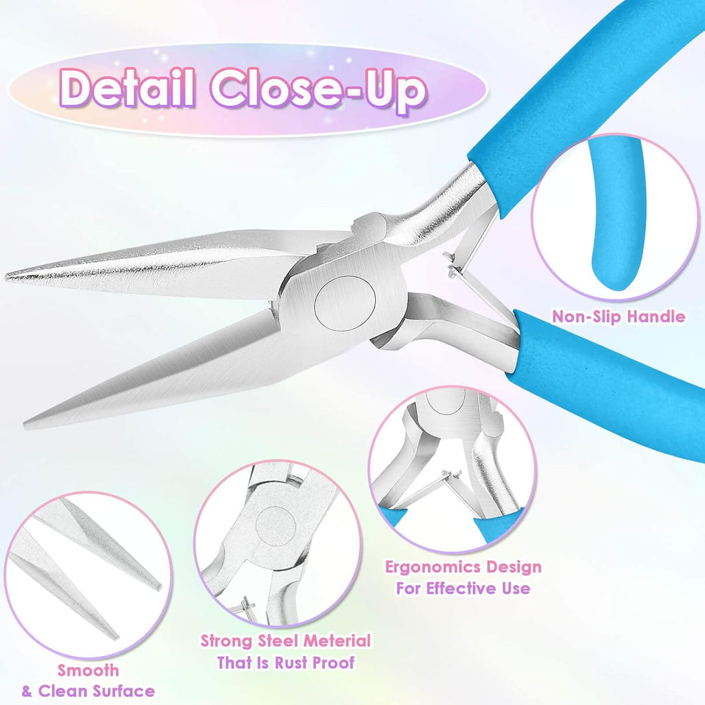 Pliers for Jewelry Making, Shynek Jewelry Pliers Set Includes Needle Nose Pliers, Round Nose Plier and Wire Cutters