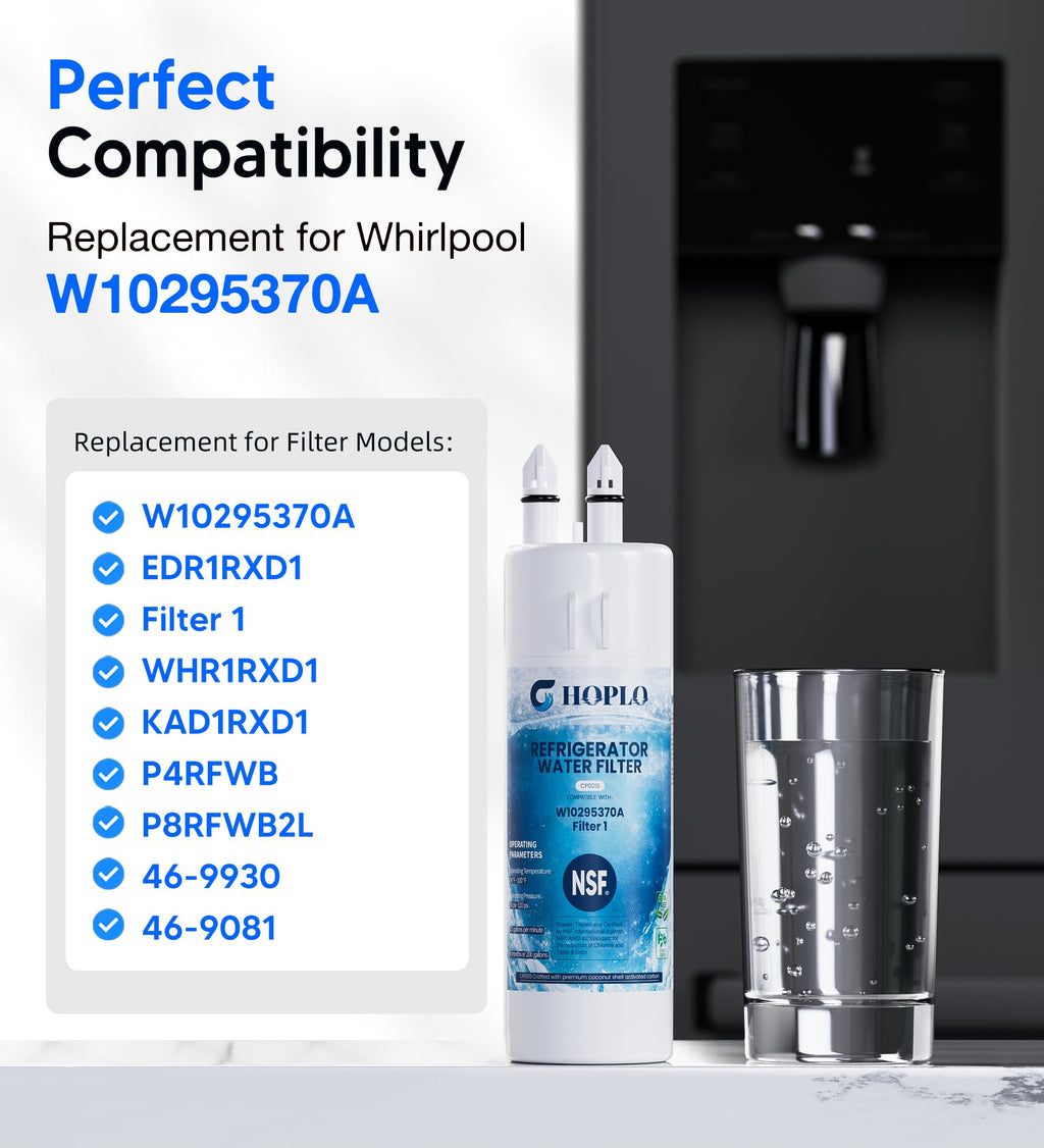 W10295370A Water Filter Replacement Compatible with Whirlpool EDR1RXD1