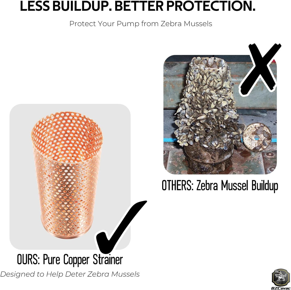 2'' Foot Valve with Zebra Mussel Strainer for Water Pumps