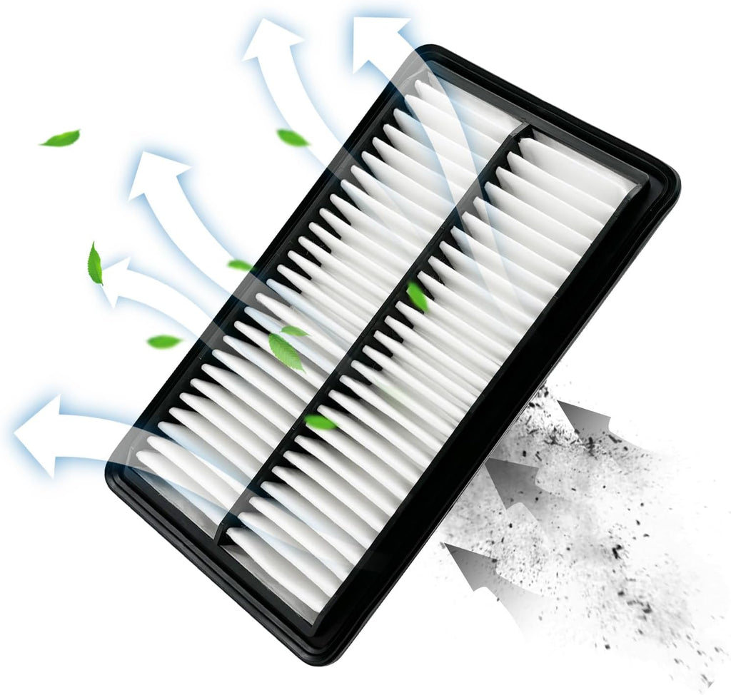 2Pcs Cabin Engine Air Filter Kits JM802 JM1722 Fits for 2021-2025 TLX 2.0L, 2018-2025 Odyssey, Replacement for