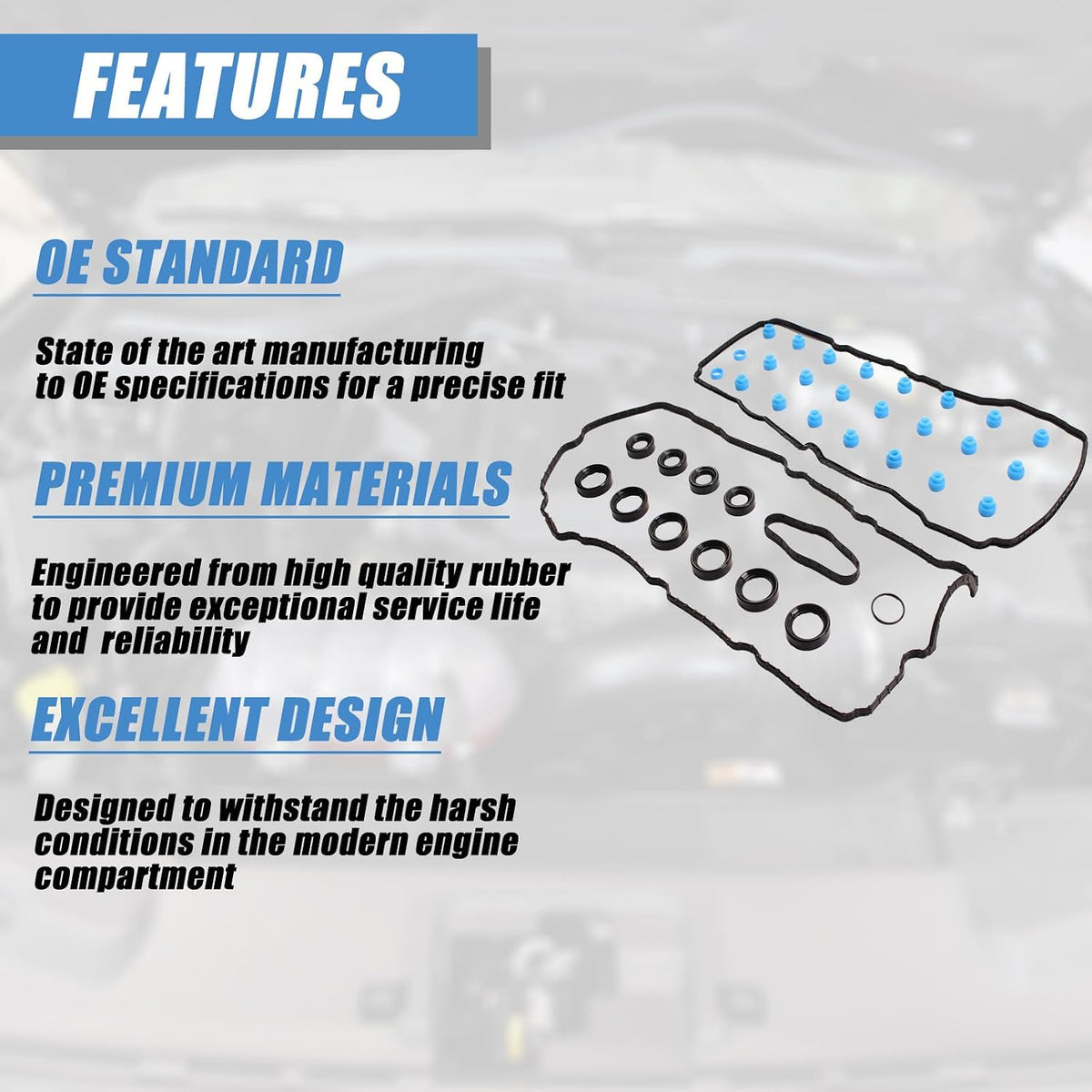 Fel-Pro VS50879R Valve Cover Gasket for Ford F-150 2013-2014