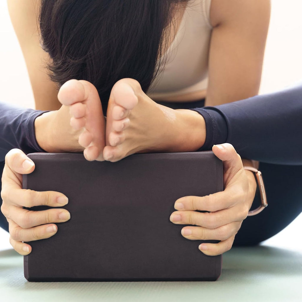 Yoga Blocks 2 Pcs, 9"x6"x3" Yoga Brick Foam Blocks EVA Foam Block Yoga Props Accessories for Yoga Pilates Stretching
