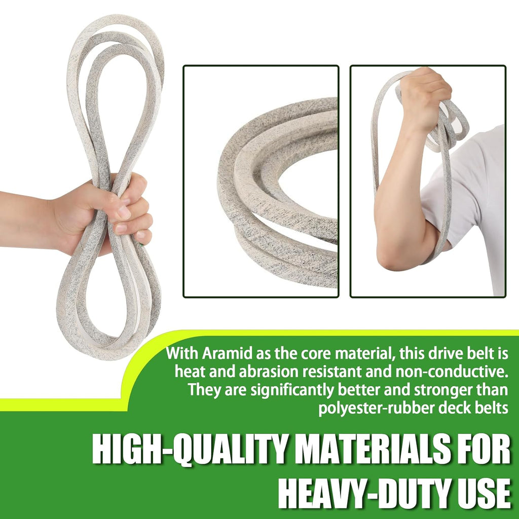 42" Lawn Mower Deck Belt Compatible with JohnDeere Lawn Mower Replaces Part Number GX20072 Flat Belts GY20570 Deck