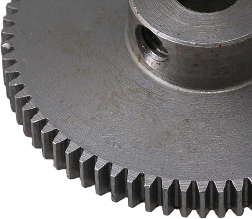 72 Teeth Steel Pinion Gear 6mm Shaft Hole 0.5 Module Spur Gear Small Size for DIY