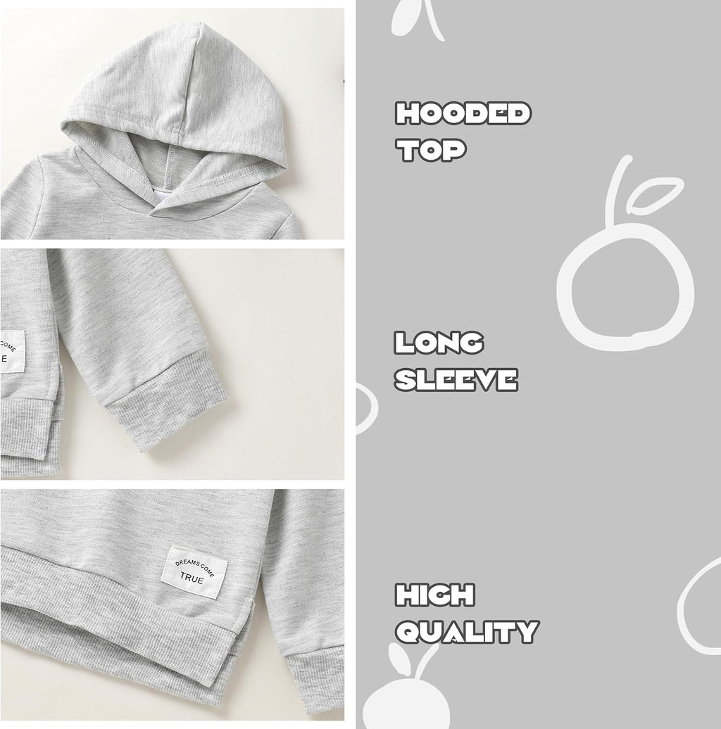 Toddler Baby Boy Girl Sweatshirt Hoodie Fall Top Shirt Outfits