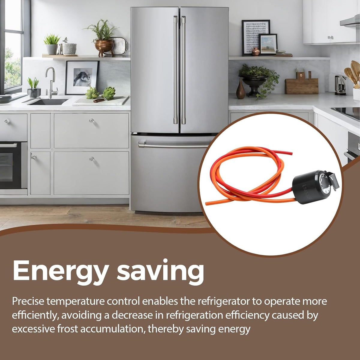 WR50X10108 Refrigerator Defrost Thermostat Compatible with GE Freezer Replaces WR50X10109 PS8688283 3033062 AP5712605