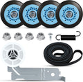 Dryer Repair Kit for Samsung, Ball Bearings on Rollers & Pulley, Quieter