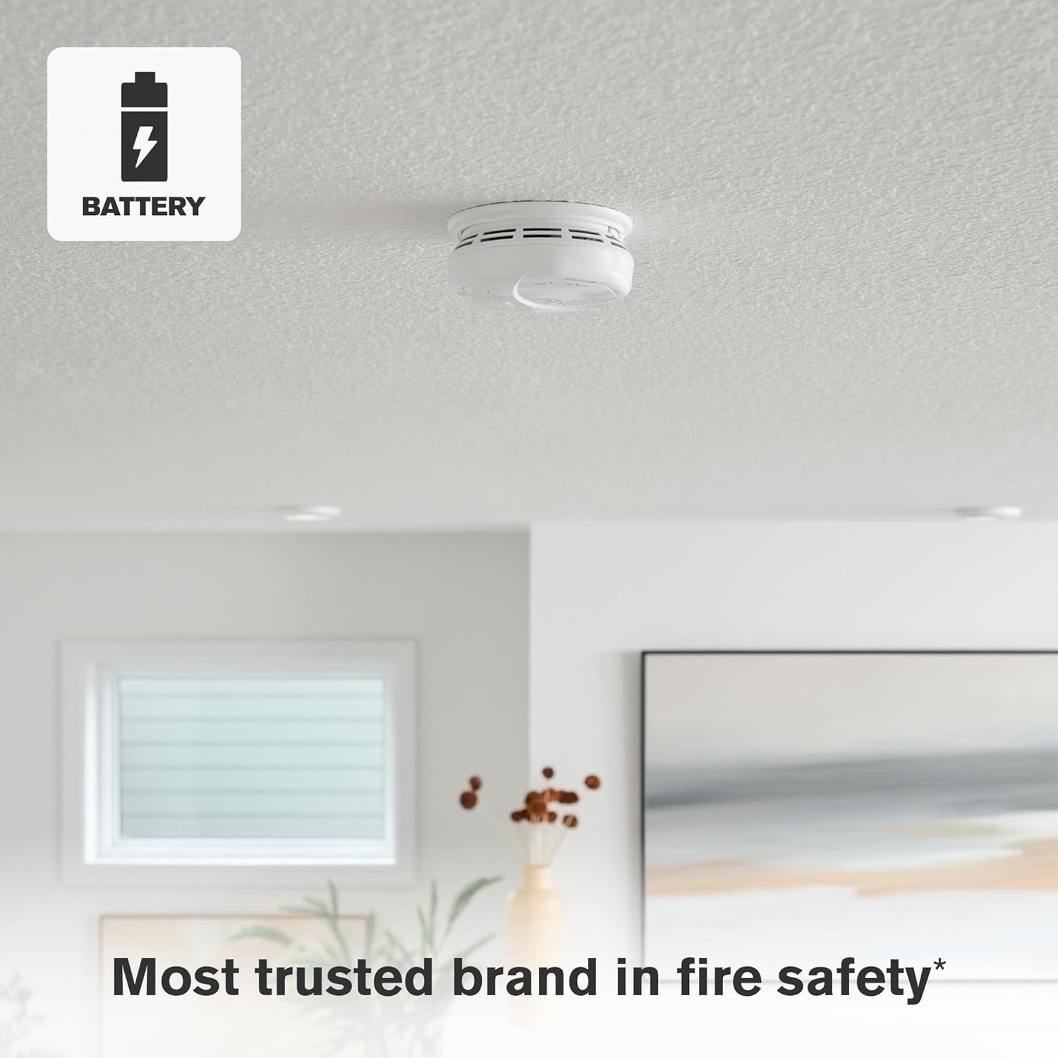 New 2025 First Alert SMCO410 Z-Wave Battery-Powered Smoke Detector & Carbon Monoxide Alarm, Works with Ring Alarm