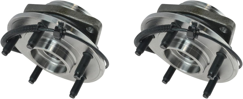 TRQ Front Wheel Bearing & Hub Assembly Set