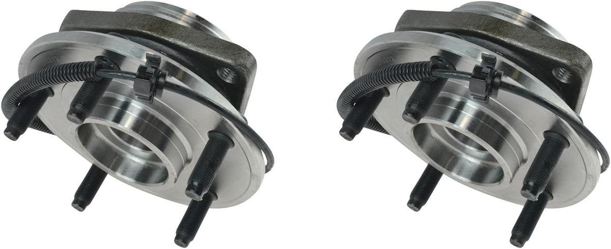 TRQ Front Wheel Bearing & Hub Assembly Set