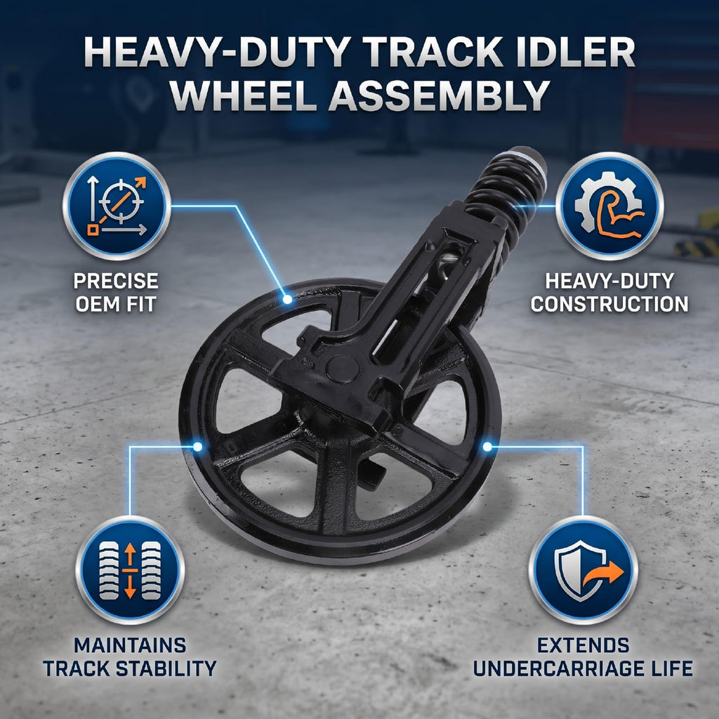 Aolidsive Front Track Idler with Spring for Mini Excavator