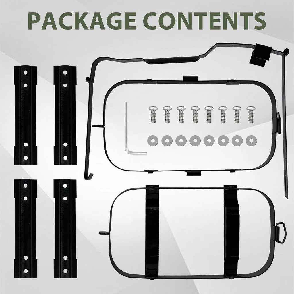 Jerry Gas Can Holder 5 Gallon Water Storage Containers Holder Mount Only Holder Rack, Metal Fuel & Gasolina